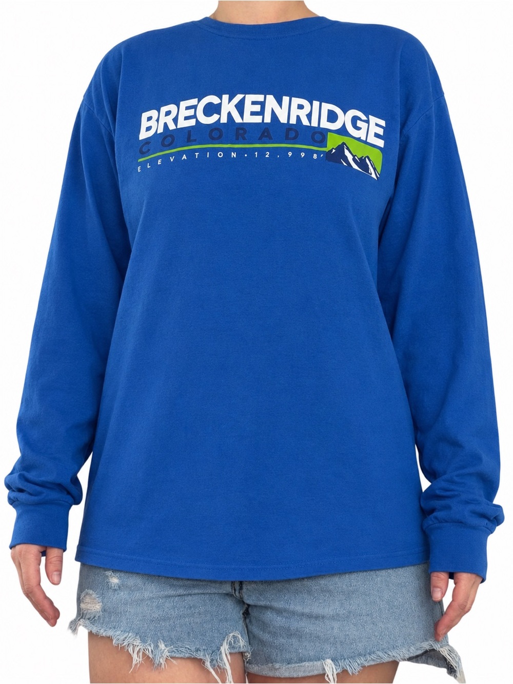 Breckenridge Colorado Blue Long Sleeve Tee